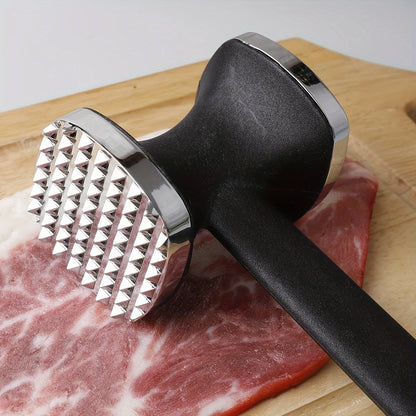 Heavy Duty Kitchen Meat Tenderizer Hammer Stainless Steel Head for Effortless Pounding and Tenderizing Kitchen Gadgets