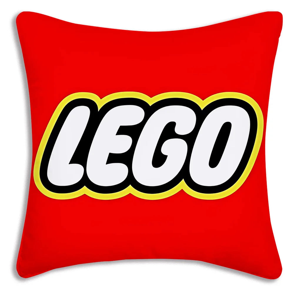 Cool For Legos Game Pillow Covers Cartoon Sofa Decorative Home Double-sided Printing Short Plush Cute Cushion Cover