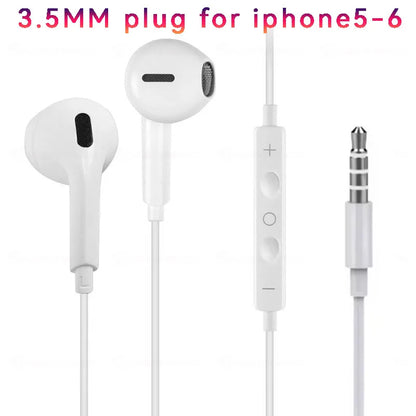 Earphones Type-C Earbuds Apple Lightning Headphones Iphone Samsung