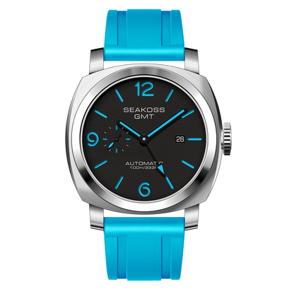 SEAKOSS GMT Diving Automatic Seagull 316L Super Luminous Calendar 10Bar