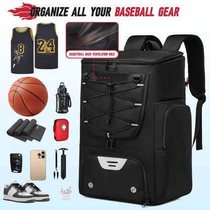 Football Backpack Basketball Backpack Outdoor Soccer Storage Bags Sports Shoe Compartment