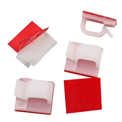 50PCS Cable Clips Cable Wire Cord Holder Adhesive