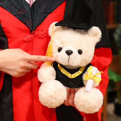 Cute Graduate Dr. Bear Plush Toy Stuffed Bear Kawaii Toys Funny Graduation Gift Home Decor
