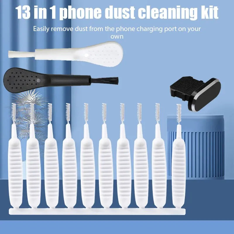 13PCS Mobile Phone Speaker Dust Removal Cleaner Tool Kit