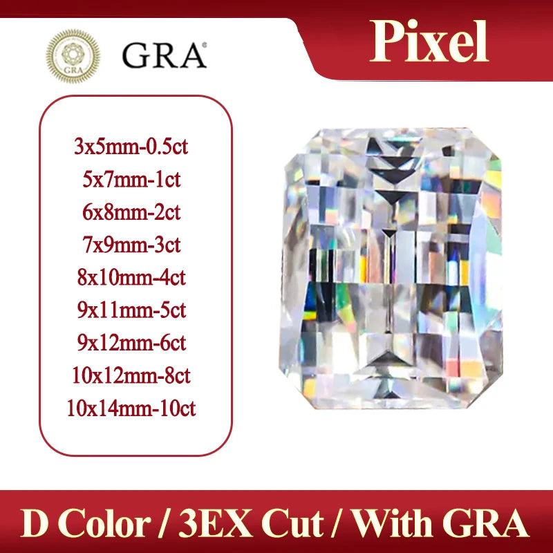 Special Cut Star / Octagon / Hexagon / Four Leaf / Asoka D Certified GRA Moissanite Loose Stones Moissanite Diamond For Jewelry