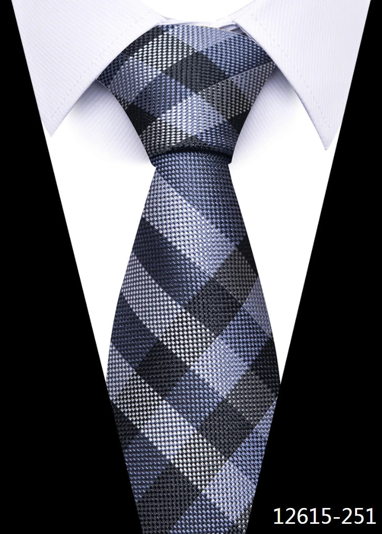 Men 100% Silk Tie 8cm Silk Necktie