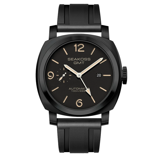 Dark Gold SEAKOSS Diving Automatic Mechanical Movement 316L Calendar 10Bar