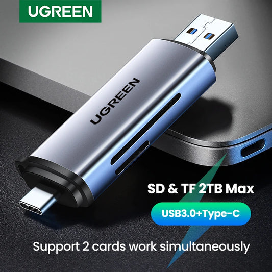 Card Reader USB & C to SD MicroSD TF PC Laptop Accessories Memory SD Card Adapter