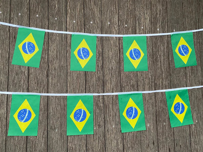 20pcs/set Brazil flags Pennant String Banner Buntings Political Party Elections