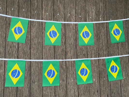 20pcs/set Brazil flags Pennant String Banner Buntings Political Party Elections