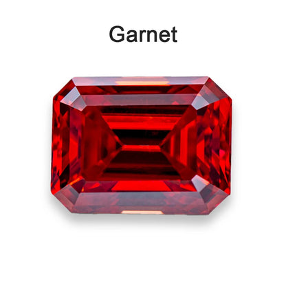 Moissanite Loose Stone VVS1 Emerald Cut Beads Jewelry Making with Certificate