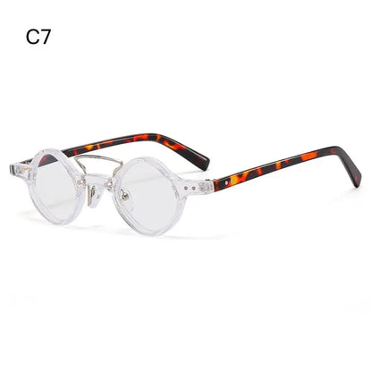 New Hippie Small Round Square Sunglasses Men Women Retro Steam Punk Glasses Vintage Gradient Driving Glasses UV400