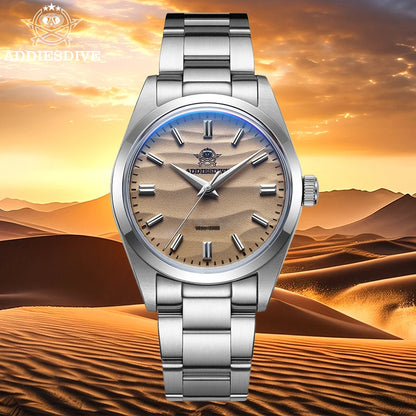 Watch Sand Dial 36mm Quartz Watch Waterproof 316L Stainless Steel Japanese QUARTZ