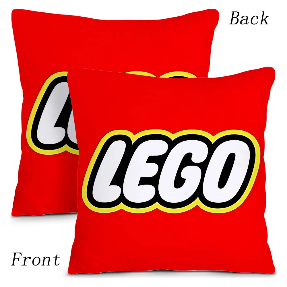 Cool For Legos Game Pillow Covers Cartoon Sofa Decorative Home Double-sided Printing Short Plush Cute Cushion Cover
