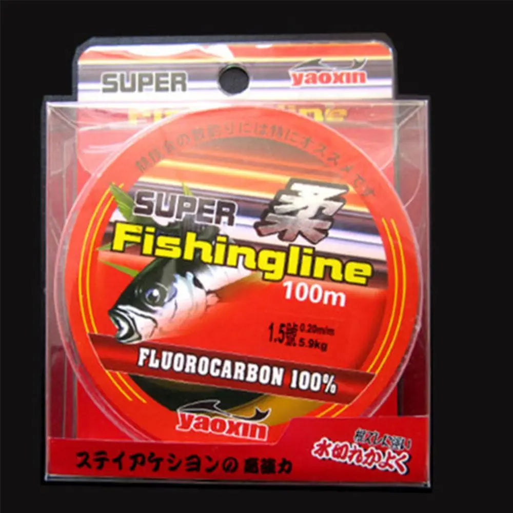 100M Super Strong Line 100% Fluorocarbon Monofilament Nylon Fishing Line