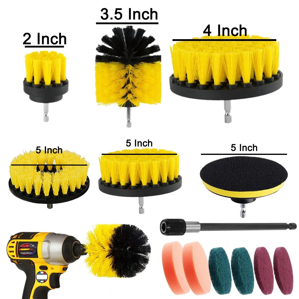 12 Pcs Electric Drill Brush Kit