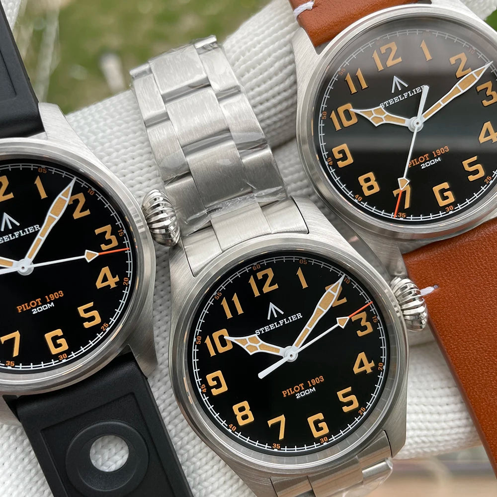 Steel Watch SF740V Quartz Wristwatch Luminous 200M Waterproof