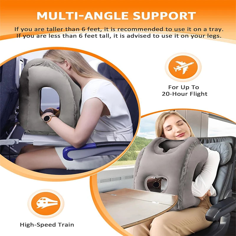 Travel Pillow for Airplane Car Bus Train Office