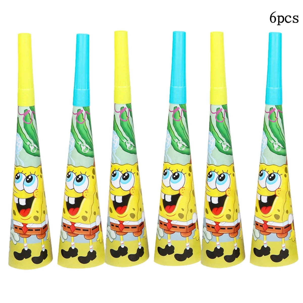 Cartoon SpongeBob Theme Birthday Party Balloon Disposable Tableware Mask Flag Candy Box Backpack Baby Shower party supplies