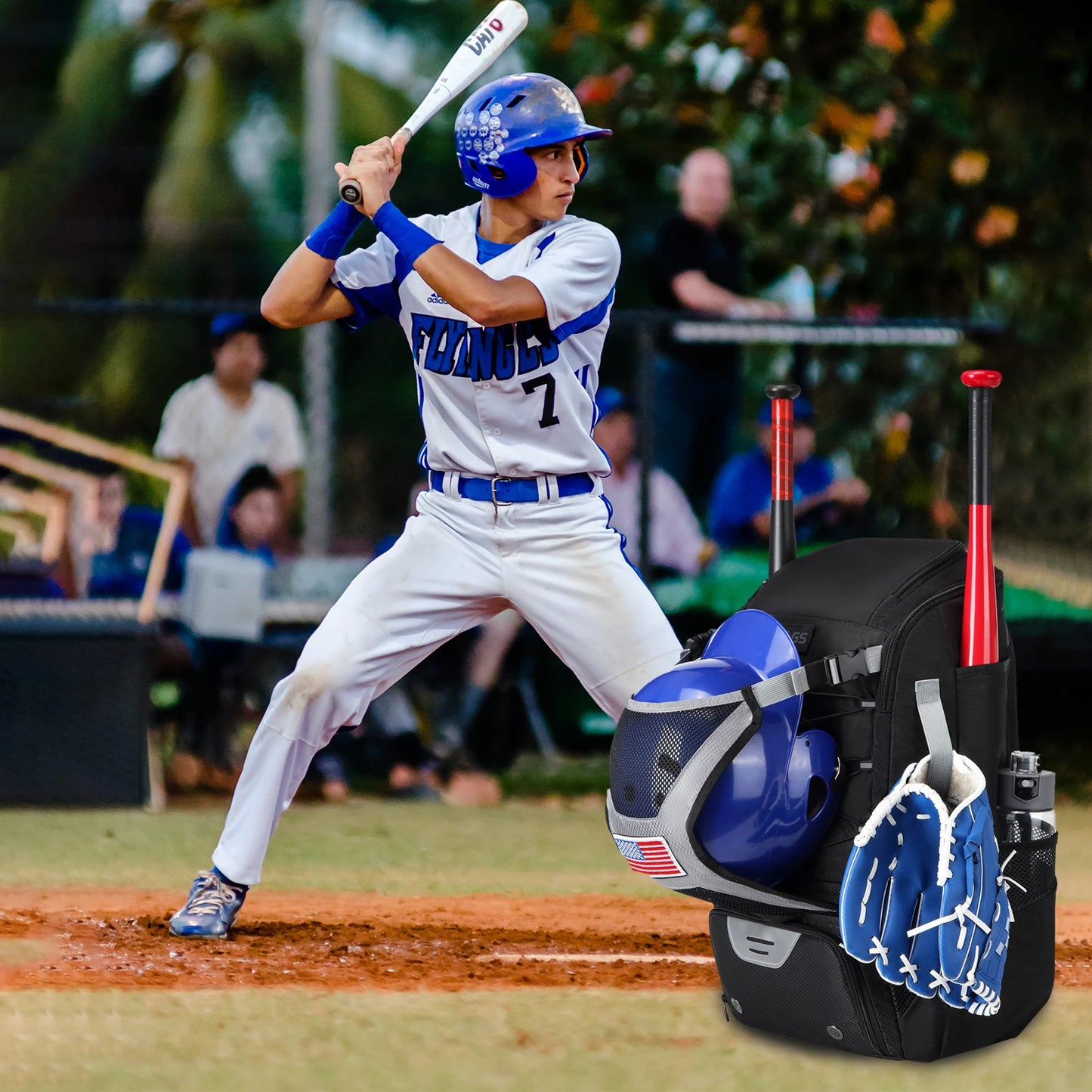 Softball Equipment Bag Baseball Backpack with Shoe Compartment Softball Bag for Youth Large Capacity Sport Baseball Backpack