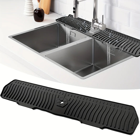 Splash Pad Silicone Sink Faucet Splash Guard Mat Drain Pad Countertop Protector for Multipurpose Kitchen Gadgets