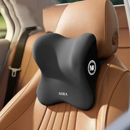 Memory Foam Car Headrest & Lumbar Support Cushion – Universal Neck & Back Comfort Pillow