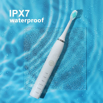 Sonic Electric Toothbrush USB Rechargeable IPX7 Waterproof