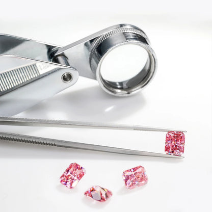 Pink Moissainte Diamond Stone 0.5ct-3ct D Color Gemstone Loose Gemstones Passed Diamond Tester GRA Certificate Ring Material