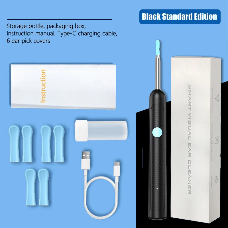 2026 New upgrade Visual Ear Wax Cleaner Camera Safe Earwax Removal Endoscope with 5M Camera Ear Cleaning Tools Ear Care