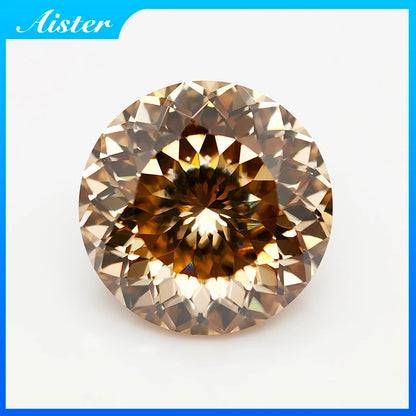 New Colors Round100 Faceted Cut Moissanite Loose Stone Diamond Russian Bird Nest Cut Moissanite Gemstone with GRA Certificate