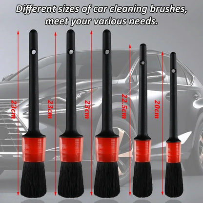 Car Cleaning Kit Scrubber Drill Detailing Brush Set Air Conditioner Vents Towel Car