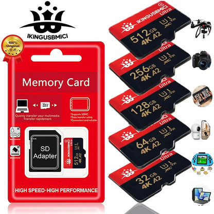 BEST DEAL SD Cards TF Memory Card 256GB/512GB/64GB/16GB/32GB