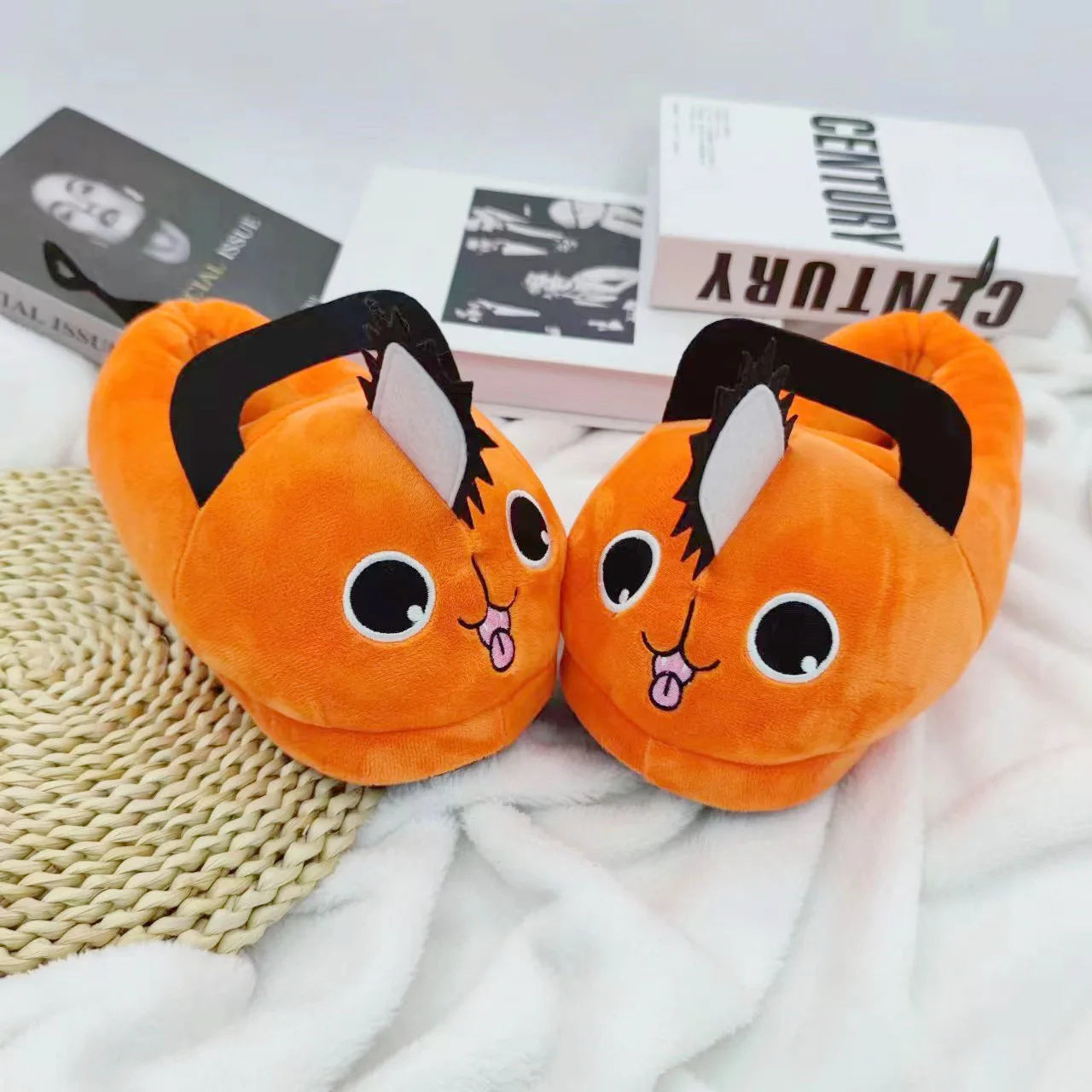 Japanese Anime Slippers Cosplay Kawaii Puppy Halloween Party Costumes Prop Xmas Bedroom Shoes Home Decor One Size
