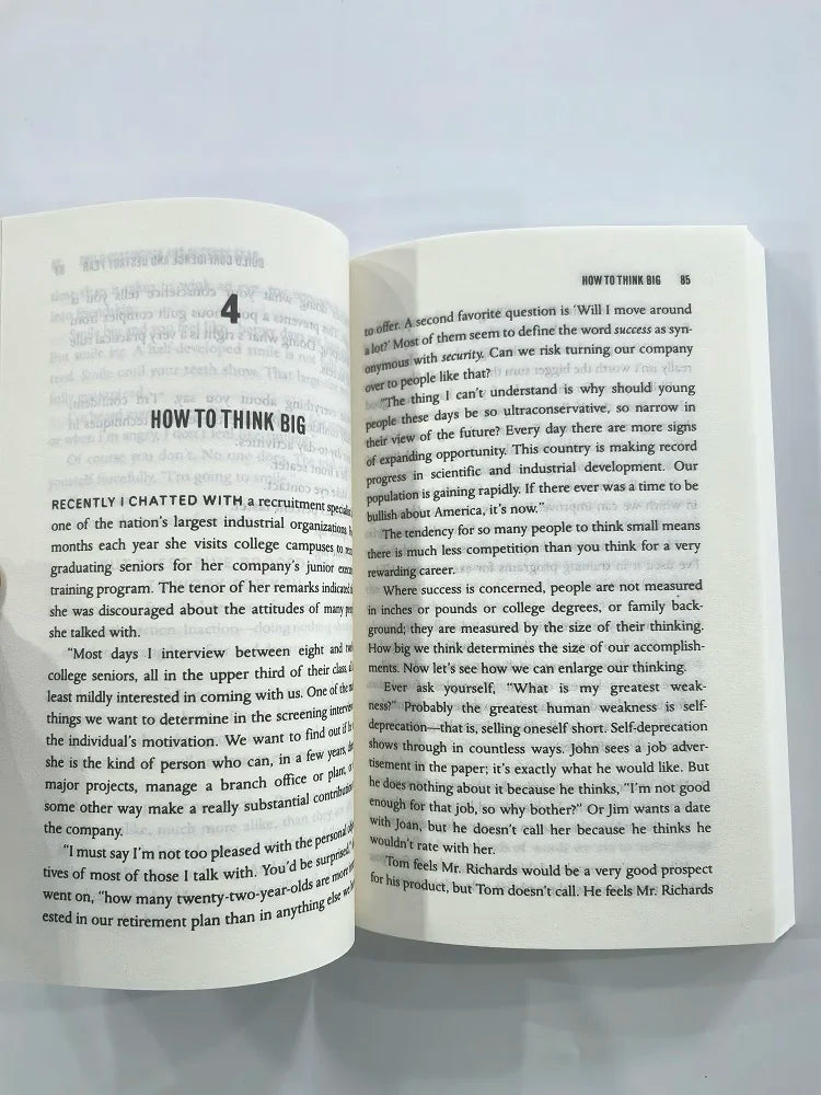 The Magic of Thinking Big The True Secret of Success English Book