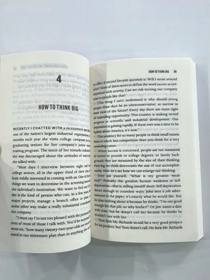 The Magic of Thinking Big The True Secret of Success English Book