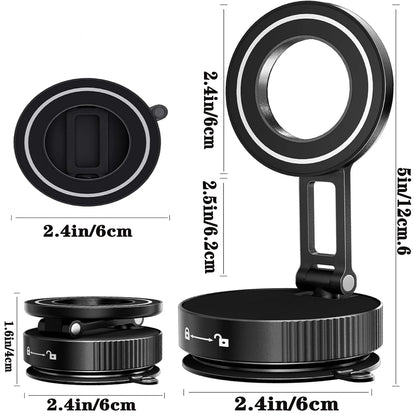 Phone Mount Nano Gel 360° Vacuum Magnetic Car Phone Holders