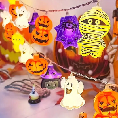 1PC 1.5M10LED/3M20LED Halloween Battery LED String Halloween Decor