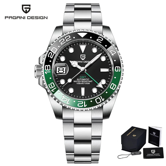 Hulk V3 Version GMT Sapphire Automatic Mechanical Watch Stainless Steel Black/Green