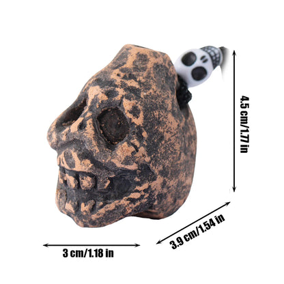 Aztec Death Whistle Skull Spooky Human Death Scream Loud Whistle Authentic Human Prank Battle Whistle Camping Emergency Tools