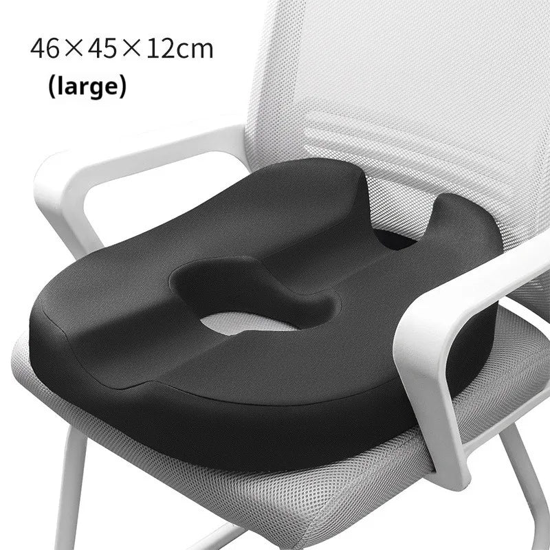 Office Seat Cushion for Hemorrhoids-Long Hours Comfort Breathable Hollow Design Beautiful Butt Lumbar & Tailbone Support Toilet
