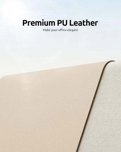 Mouse Pad Office Desk Mat Leather Desk Pad Protector Non-Slip PU Leather Desk Blotter