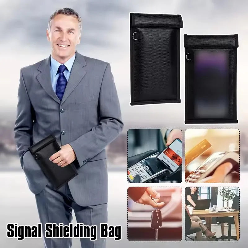 Faraday Bag Mobile Phone RFID Signal Blocking Bag Pouch Blocker Case Privacy Protection