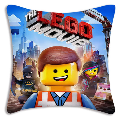 Cool For Legos Game Pillow Covers Cartoon Sofa Decorative Home Double-sided Printing Short Plush Cute Cushion Cover