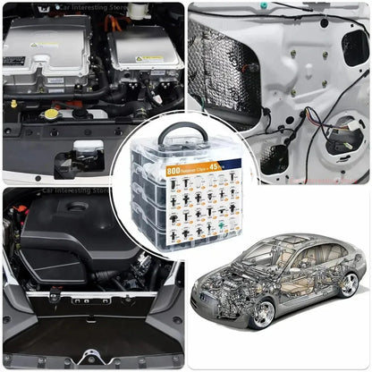 925Pcs Car Fastener Clip Rivet Plastic Auto Body Push Repair