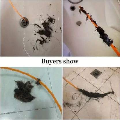3PCS Drainage Blockage Remover Shower Clean The Sink Snake Bathroom Accessories