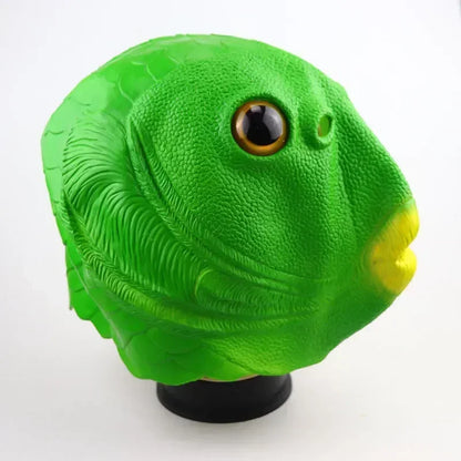 Mask Adult Party Fish Head Mask Headdress Head Fish Animal Latex