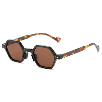 New Hippie Small Round Square Sunglasses Men Women Retro Steam Punk Glasses Vintage Gradient Driving Glasses UV400