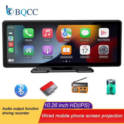 10.26 Inch Carplay Screen HD Rear Reversing Camera Car Radio MP5 Multimedia