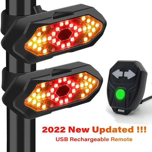 Bicycle Scooters Turn Signal Light USB Rechargeable