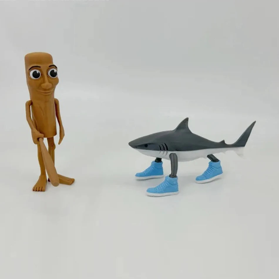 Brainrot Tung Sahur Figure Toy Tralalero Tralala Figures Bombardino Crocodilo Shimpanzini Bananini Toys